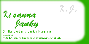 kisanna janky business card